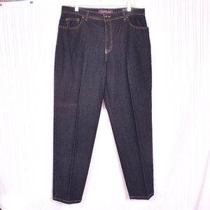 Gloria Vanderbilt Jeans Amanda Dark Wash Size 18